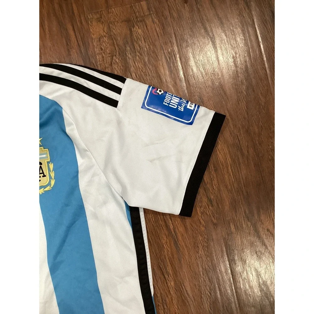 Argentina Home Worl Cup 2022 Size M Messi #10 Jersey